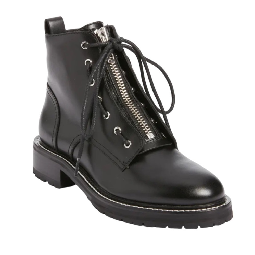 Rag & Bone | NWOB Black Leather Cannon Zip Boot - Size IT 40